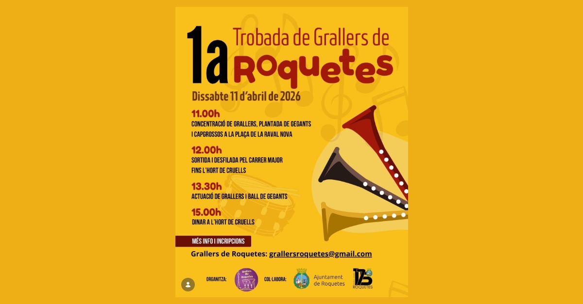 1a Trobada de grallers de Roquetes 1a Trobada de grallers de Roquetes