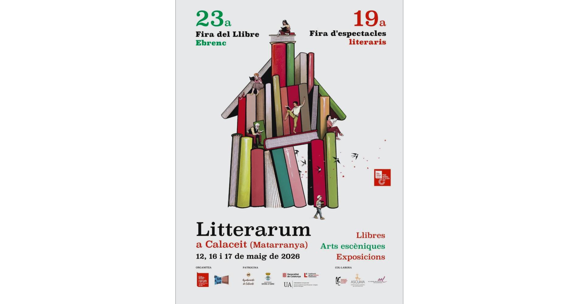 Litterarum: 23a fira del Llibre Ebrenc i 19a Fira d’espectacles literaris Litterarum: 23a fira del Llibre Ebrenc i 19a Fira d’espectacles literaris