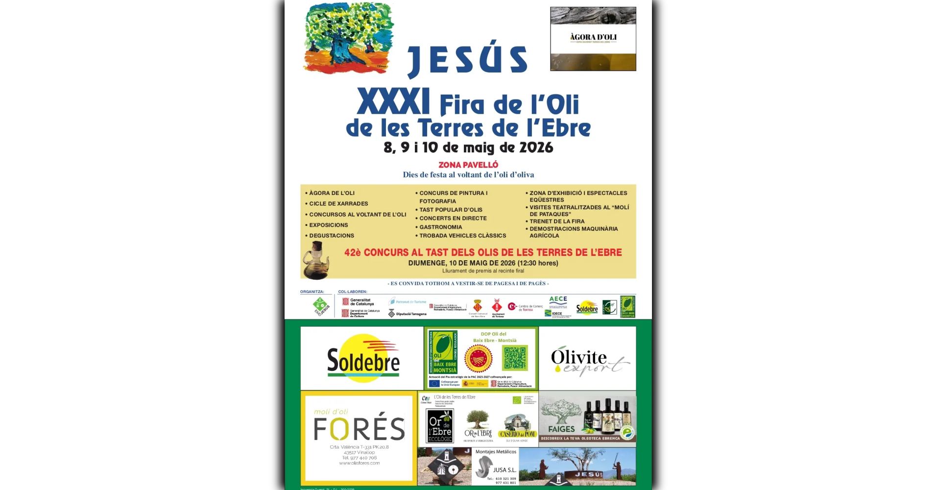 42è Concurs al tast dels olis de les Terres de l’Ebre 42è Concurs al tast dels olis de les Terres de l’Ebre