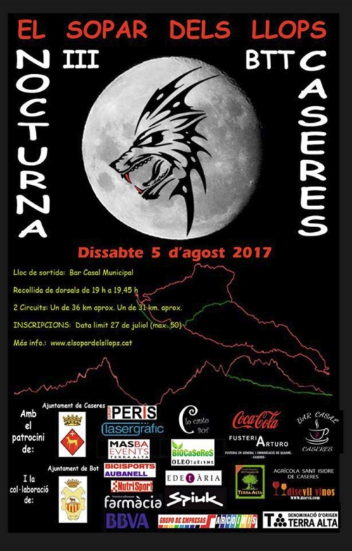 III Nocturna BTT El sopar dels llops III Nocturna BTT El sopar dels llops