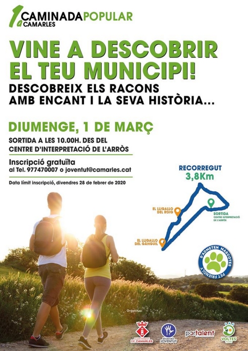 1a Caminada popular a Camarles 1a Caminada popular a Camarles