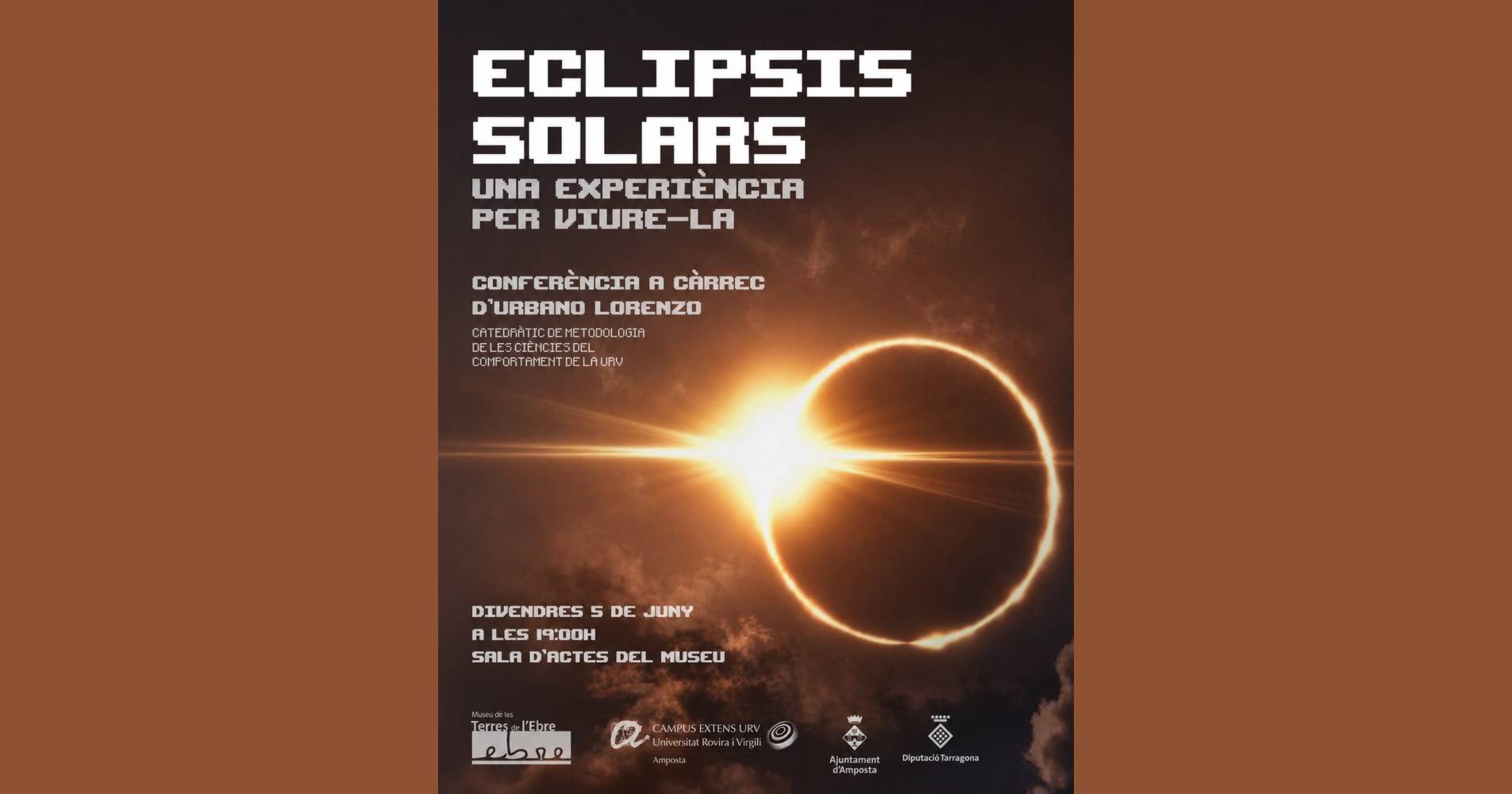 Conferència: eclipsis solars, una experiència per viure-la Conferència: eclipsis solars, una experiència per viure-la