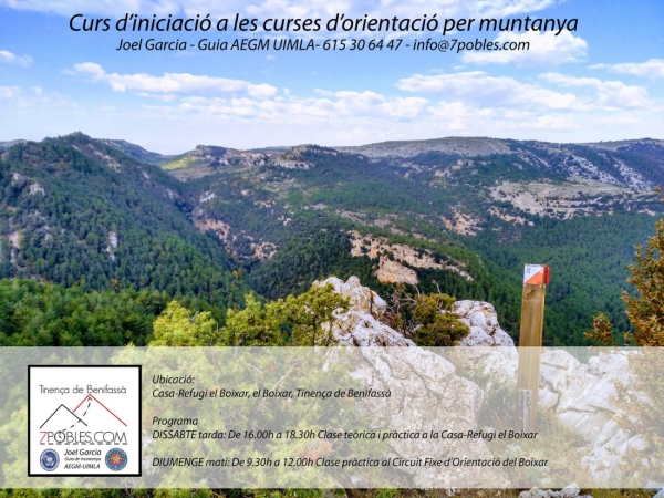 Curs d’iniciació a les curses d’orientació per muntanya Curs d’iniciació a les curses d’orientació per muntanya