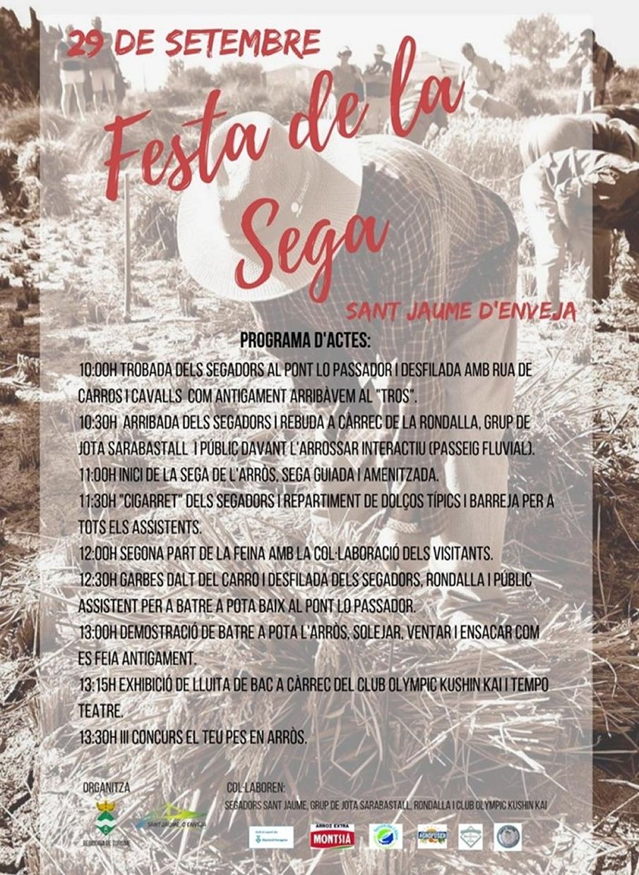Festa de la Sega a Sant Jaume d’Enveja Festa de la Sega a Sant Jaume d’Enveja