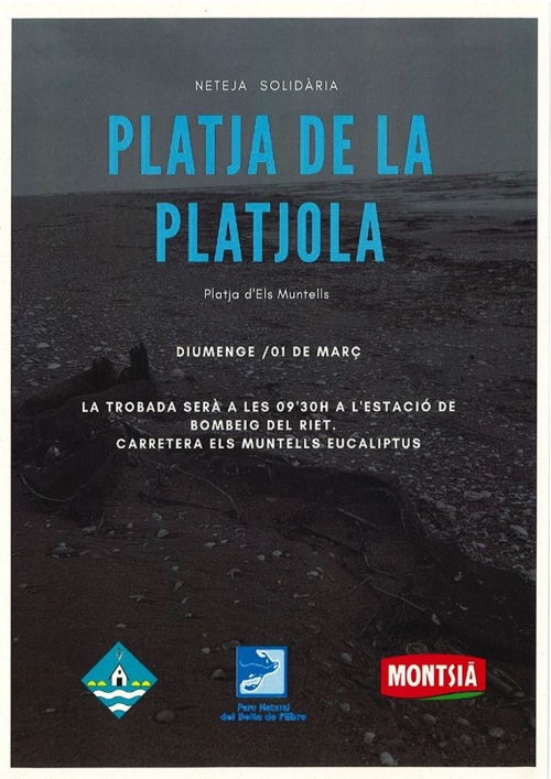 Neteja solidària a la Platjola Neteja solidària a la Platjola