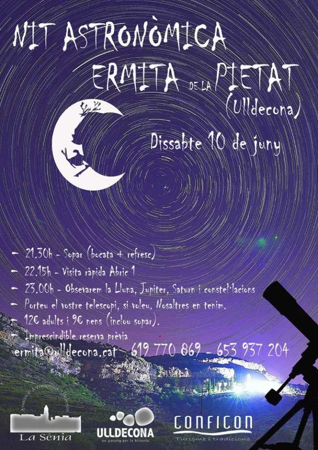 Nit astronòmica a l’Ermita de la Pietat d’Ulldecona Nit astronòmica a l’Ermita de la Pietat d’Ulldecona