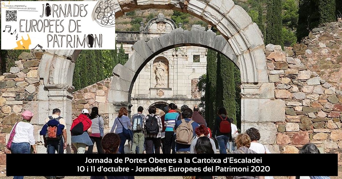 Jornada de Portes Obertes a la Cartoixa d’Escaladei #JEP2020 Jornada de Portes Obertes a la Cartoixa d’Escaladei #JEP2020