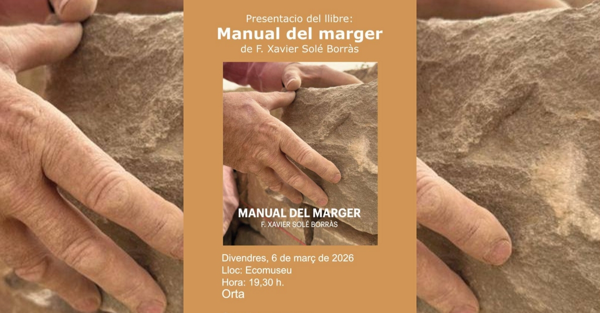 Presentació del llibre «Manual del marger» de F. Xavier Solé Borràs Presentació del llibre «Manual del marger» de F. Xavier Solé Borràs