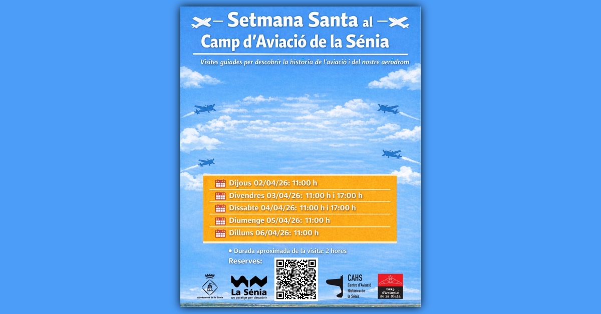 Visita guiada al camp d’aviació de la Sénia Visita guiada al camp d’aviació de la Sénia