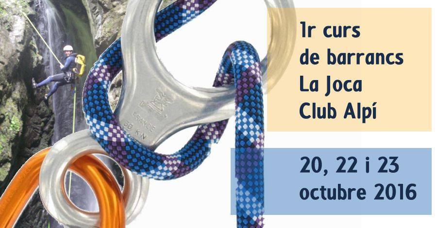 1r curs d’iniciaci al barranquisme La Joca Club Alp