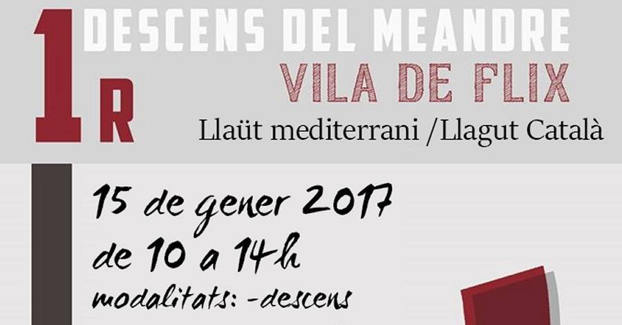 1r Descens del Meandre Vila de Flix - Llagut catal