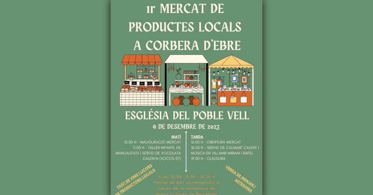 1r Mercat de productes locals a Corbera dEbre