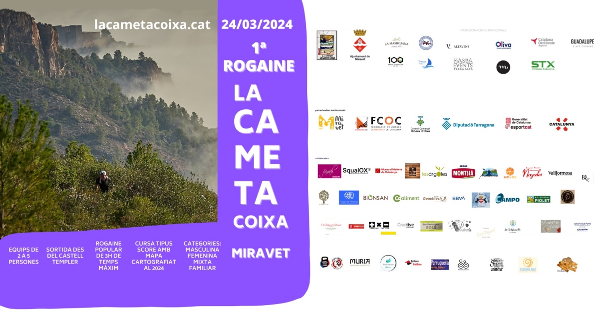 1a Carrera de orientacin rogaine La Cameta Coixa