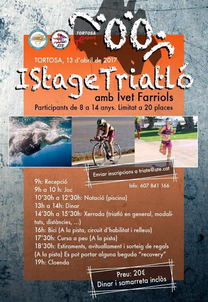 1r Stage Triatl, amb Ivet Farriols