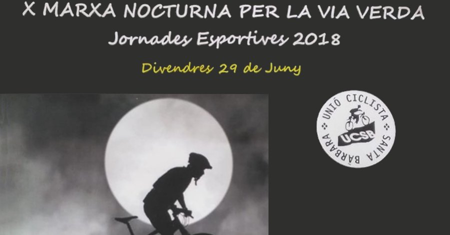 10a Marxa nocturna per la via verda amb BTT