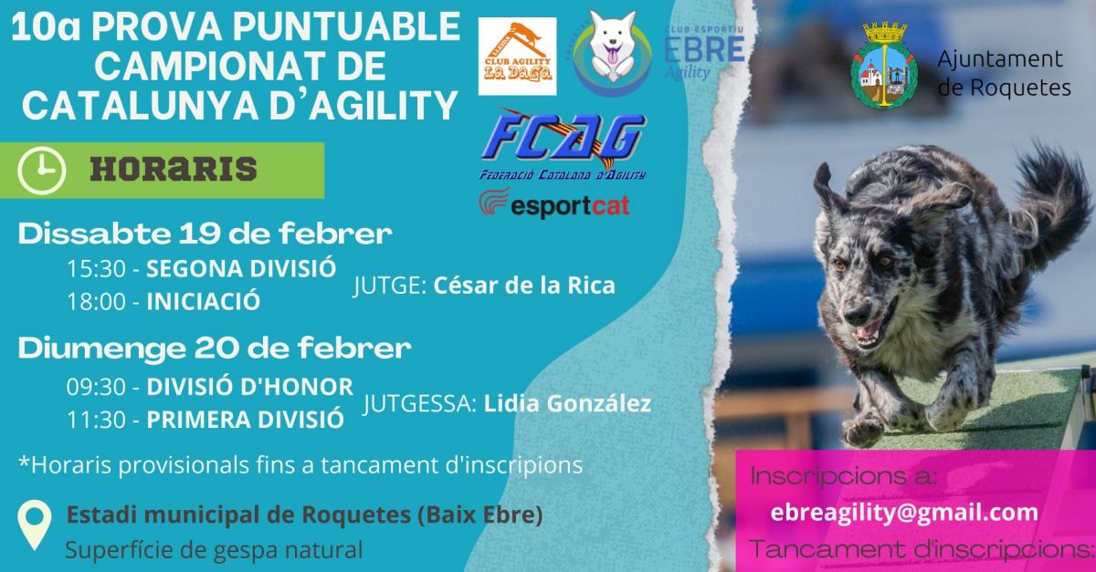 10a Prova puntuable Campionat de Catalunya dAgility