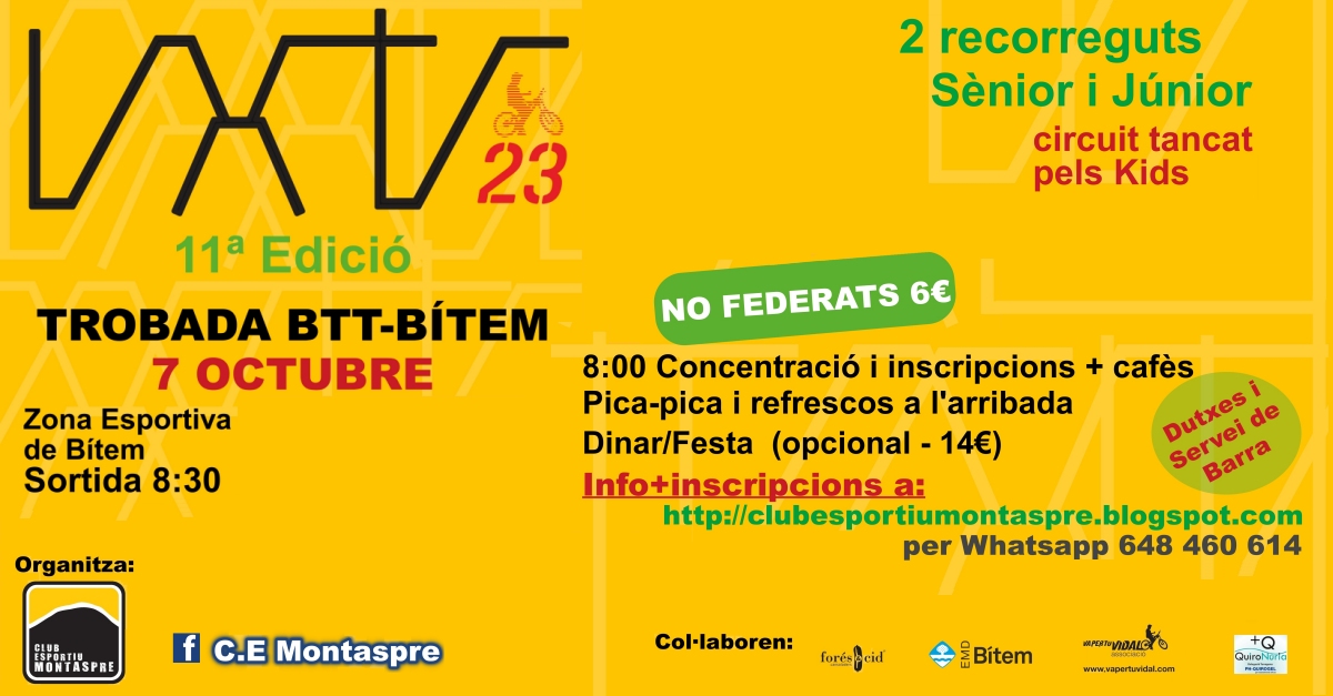 11a Trobada BTT Btem memorial VXTV