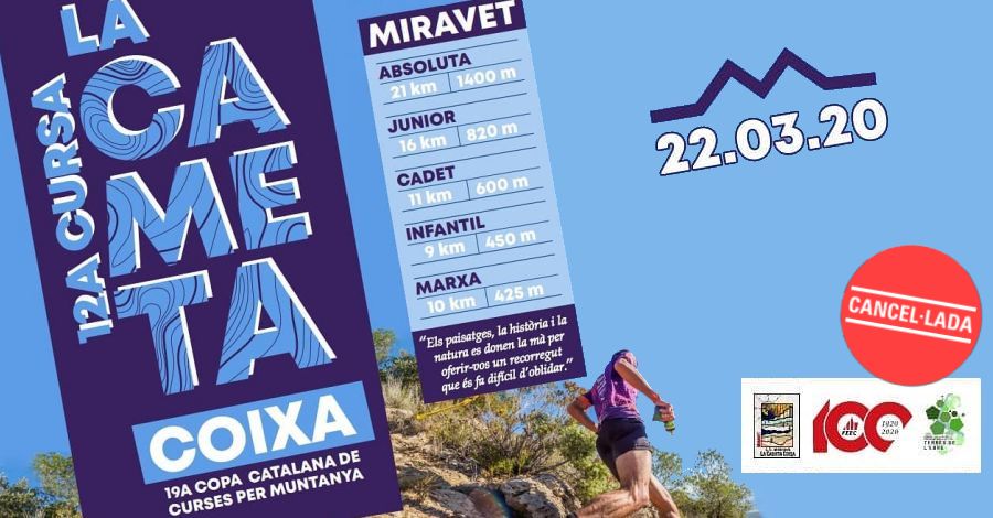 12a Carrera por montaa La Cameta Coixa - Miravet **SUSPENDIDA