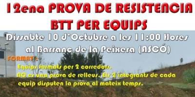 12a prova de resistncia BTT per equips