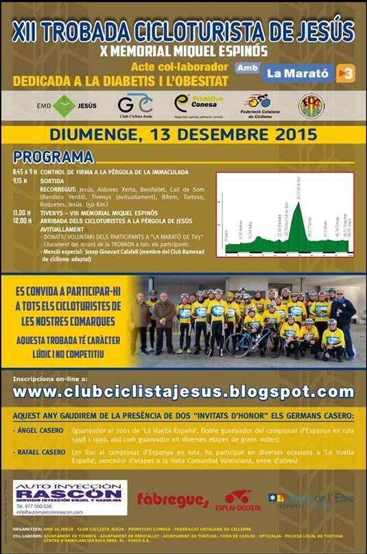 12a Trobada cicloturista de Jess - Memorial Miquel Espins