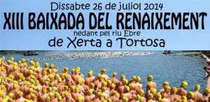 13a baixada del renaixement nedant per lEbre de Xerta a Tortosa