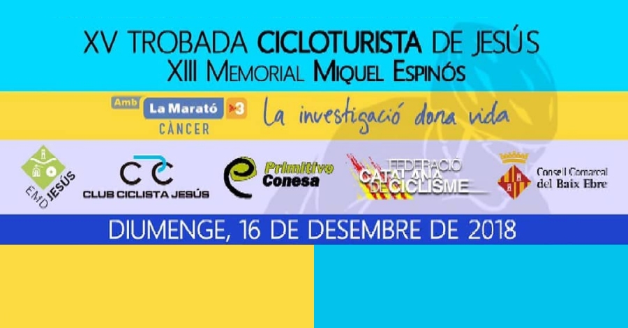 15a Trobada Cicloturista Jess y 12 Memorial Miquel Espins