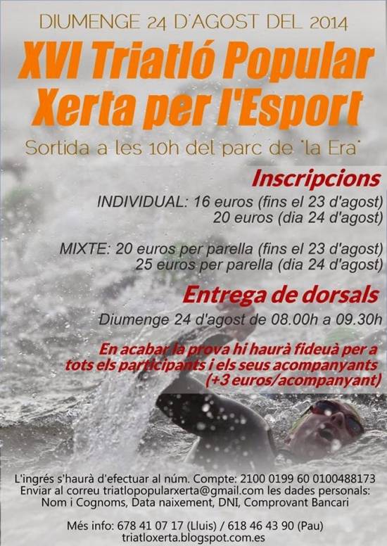 16 Triatl popular de Xerta per lEsport