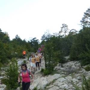 Prop de 1.000 participants a la 18a Travessia nocturna Fredes - Pals GR7