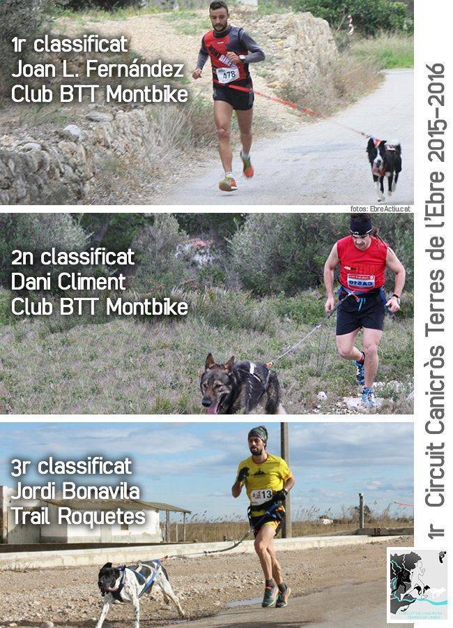 Fernndez i Sez, del Club BTT Montbike, es proclamen guanyadors del 1r circuit de canicrs | EbreActiu.cat, revista digital d’oci actiu | Terres de l’Ebre ...