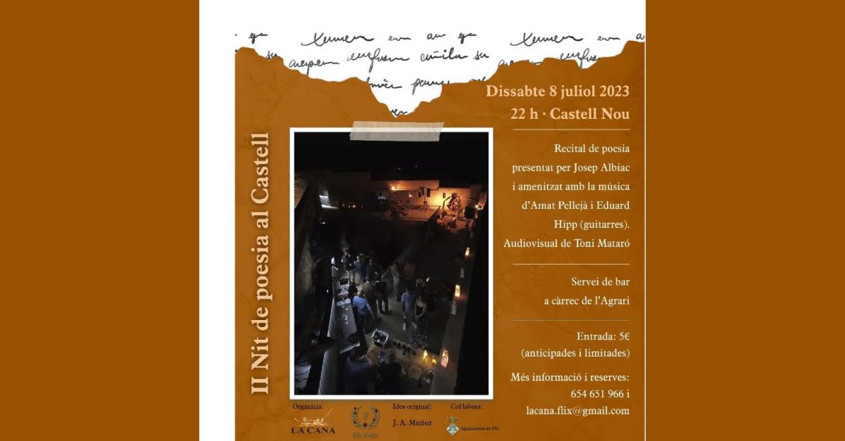 II Nit de poesia al Castell de Flix