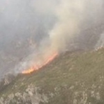 Extinguido el incendio de Tivenys, en la sierra de Card-Boix