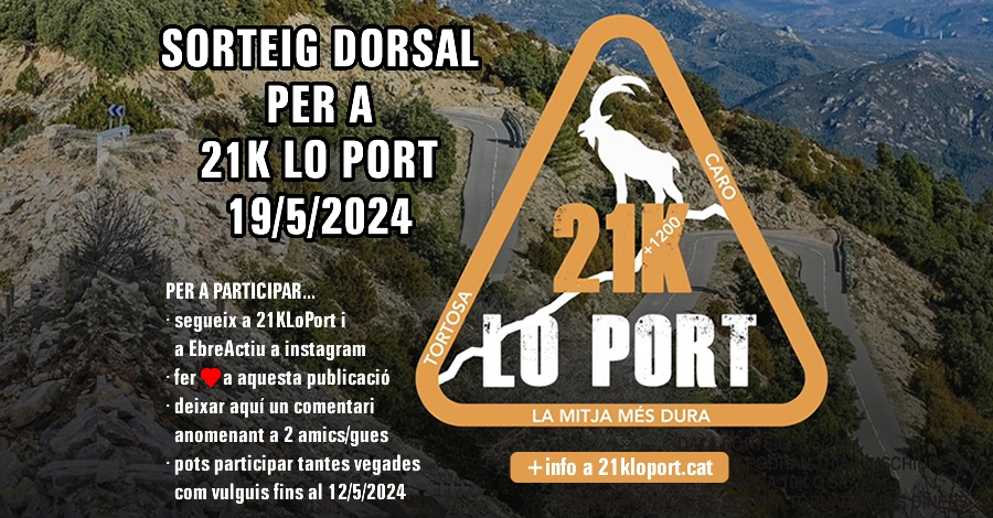 <p>Sorteig 1 dorsal per al 21K Lo Port del 19/5/2024 (a instagram)</p>