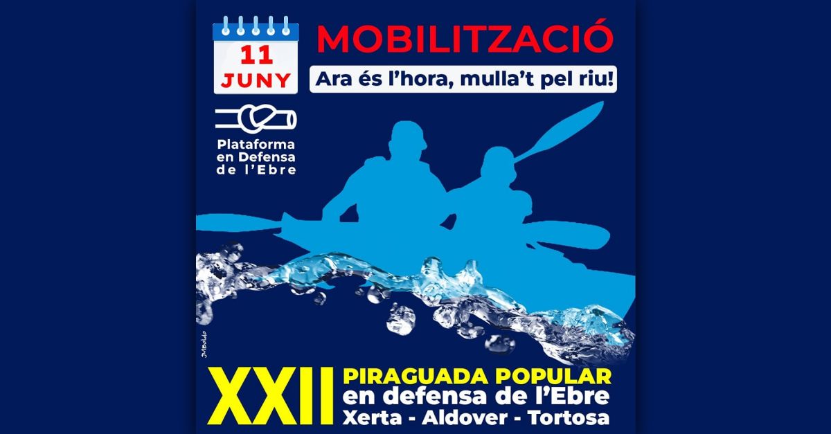 XXII Piraguada popular en defensa del Ebro