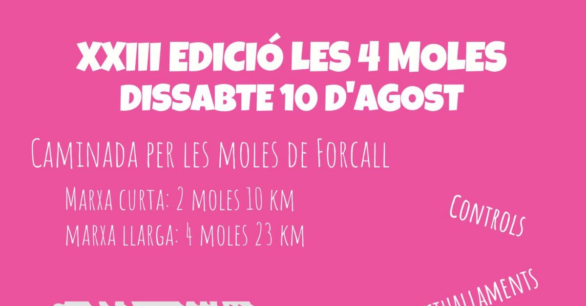 XXIII Caminata Les 4 Moles de Forcall