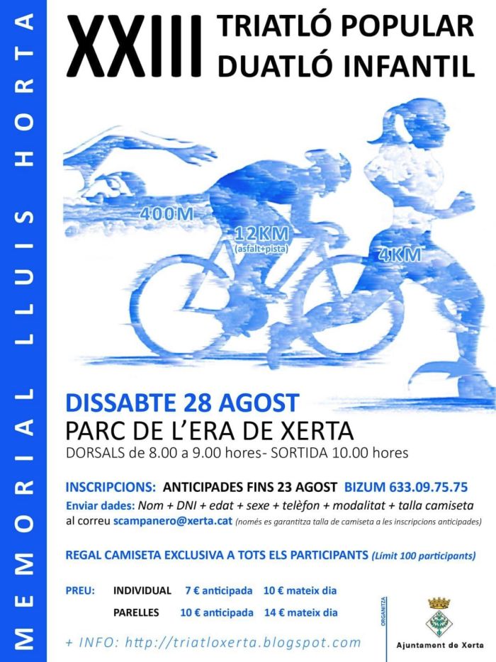 XXIII Triatl popular i Duatl infantil. Memorial Llus Horta