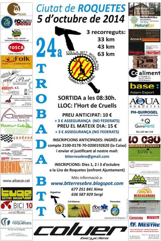 24a Trobada BTT Ciutat de Roquetes