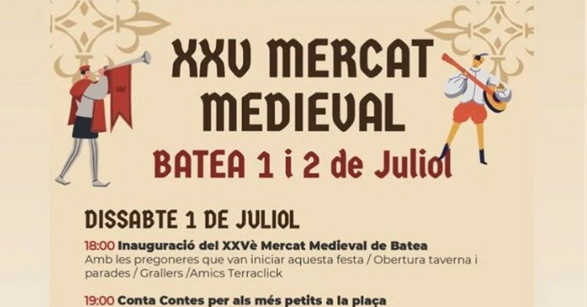 XXV Mercado Medieval de Batea