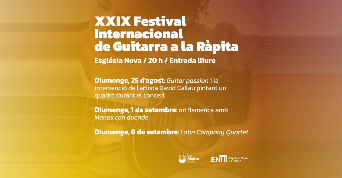 XXIX Festival internacional de guitarra a La Rpita: Manos con duende