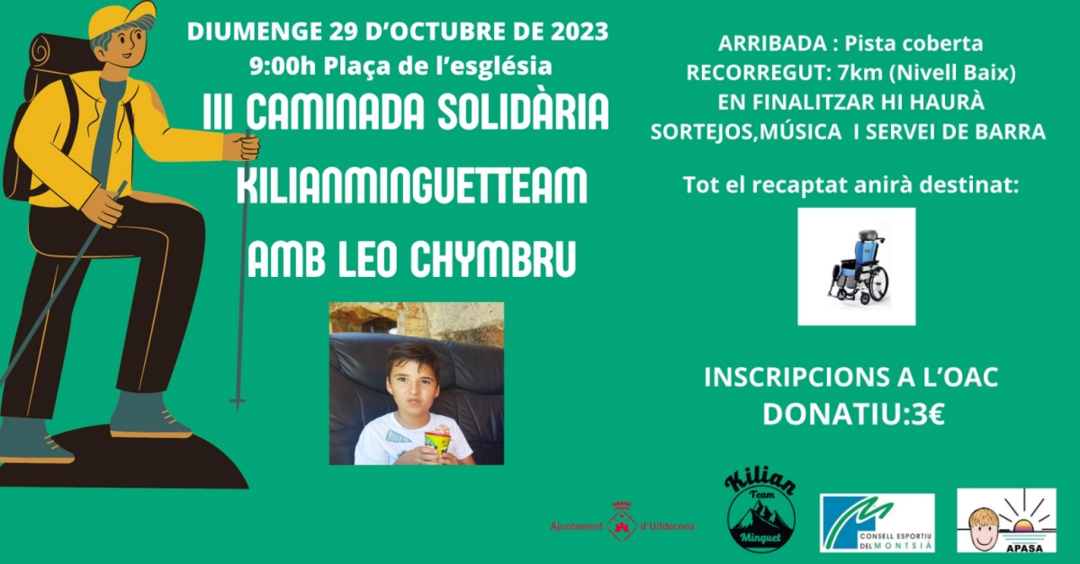 3a Caminata solidaria Kilian Minguet Team con Leo Chymbru