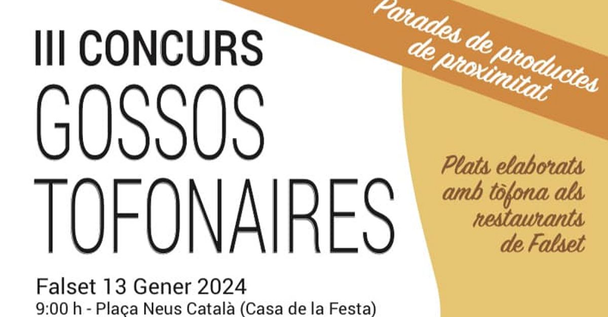 III Concurs de gossos tofonires