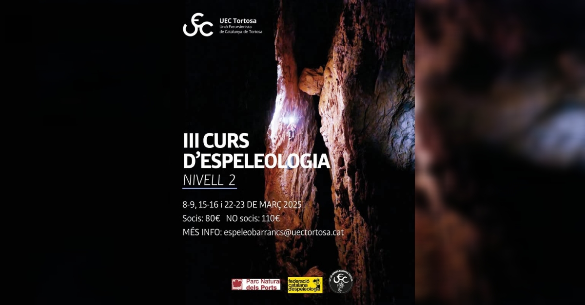 III Curs despeleologia - nivell 2