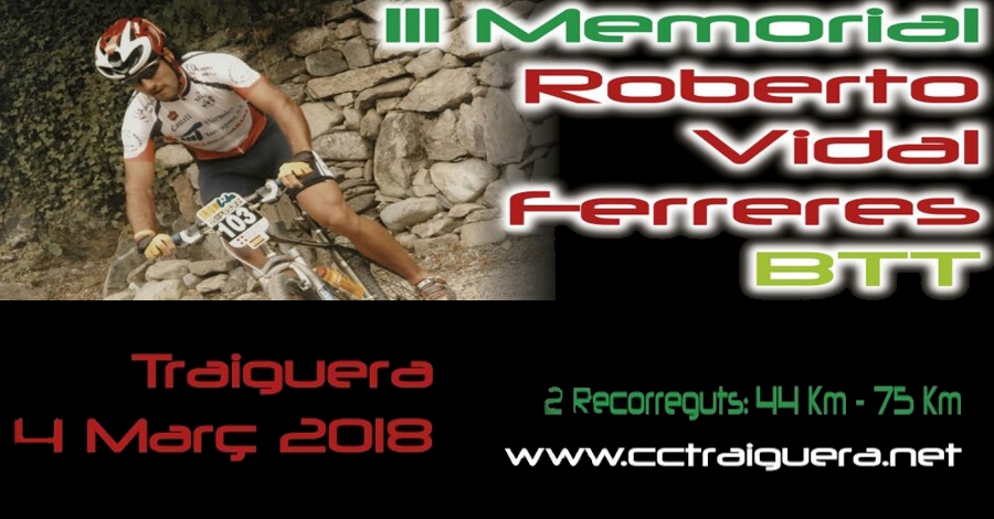 3r Memorial Roberto Vidal Ferreres BTT