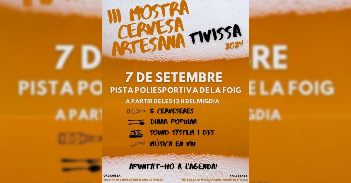 III Muestra de cerveza artesana a Tivissa