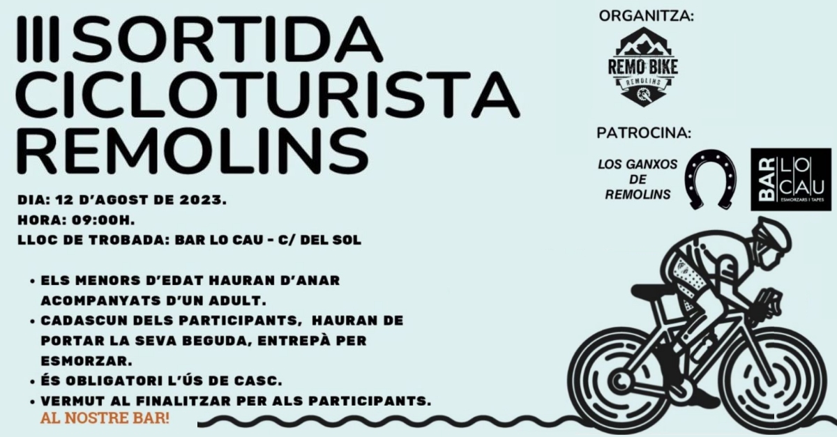 3a Salida cicloturista Remolins