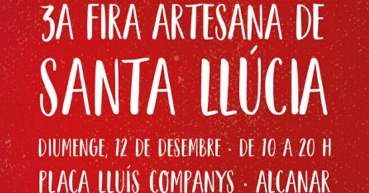 3a Fira Artesana de Santa Llcia a Alcanar