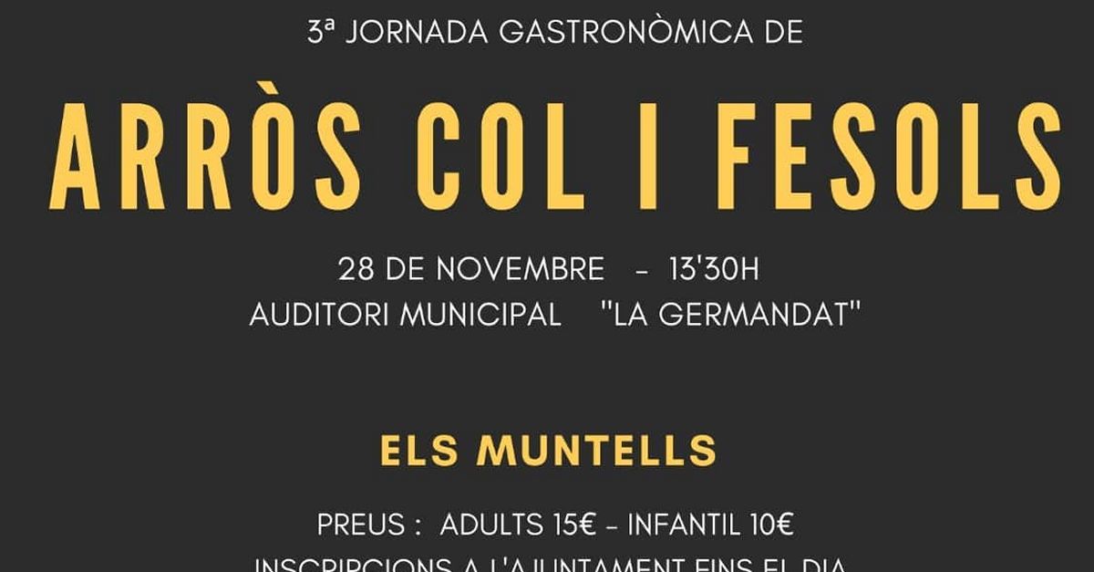 3a Jornada Gastronmica de lArrs, col i fesols