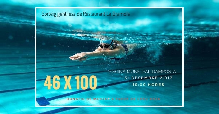 Jornada solidaria de natacin 46x100