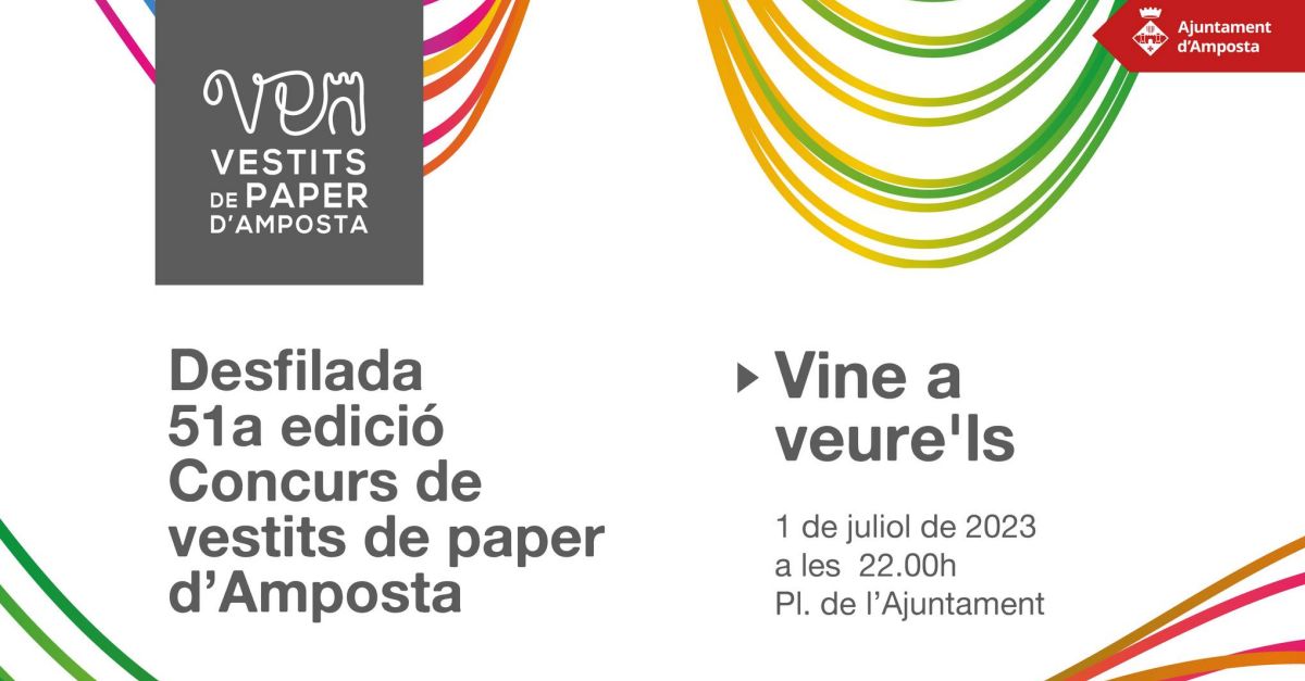 51 edicin del Concurso de Vestidos de Papel de Amposta