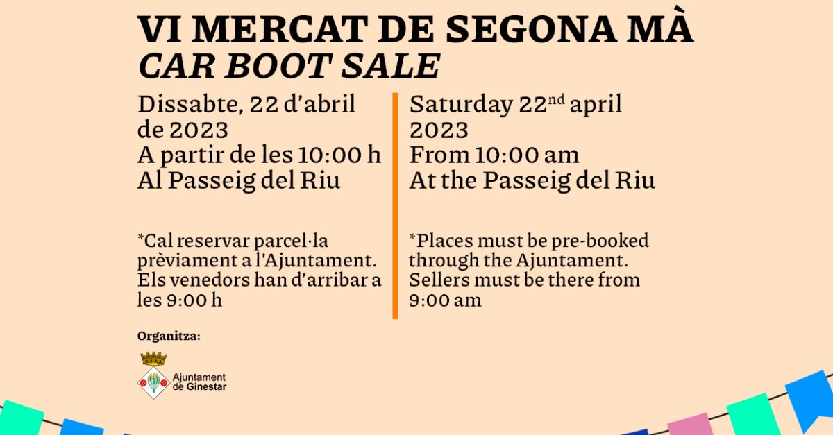 VI Mercat de segona m Car Boot Sale