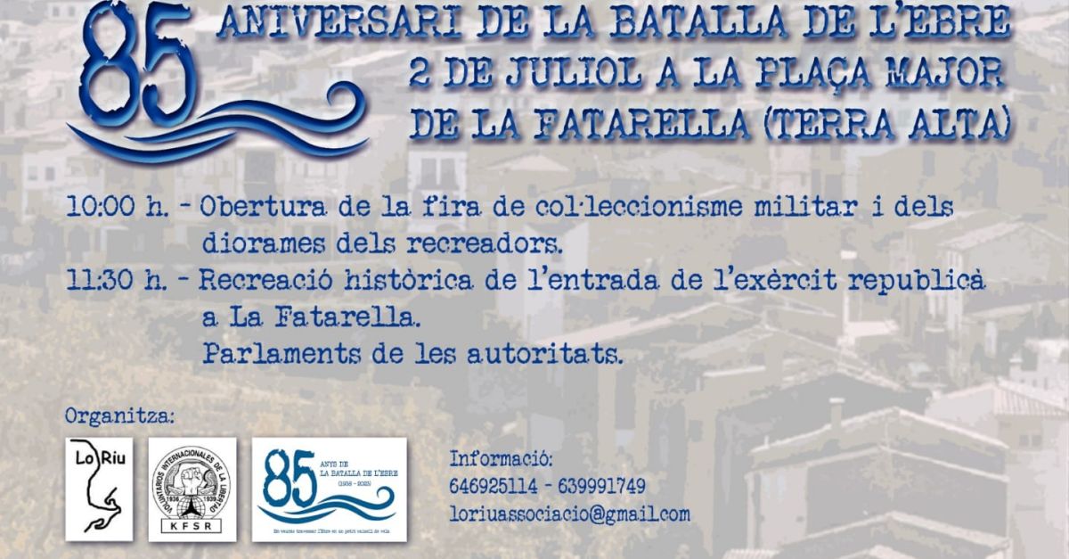 85 aniversario de la Batalla del Ebro